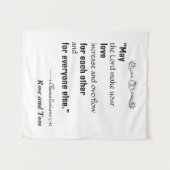 オーダーメイドのウェディングタペストリー タペストリー (正面(横))