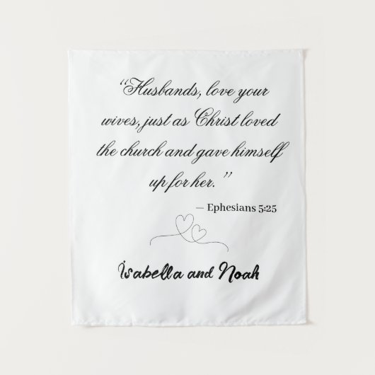 オーダーメイドのウェディングタペストリー タペストリー (正面)