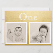 オーダーメイドのウェディングプランナーです。お二人の年齢に合わせたゴールドのテーブルナンバーを製作し 招待状 (裏面)