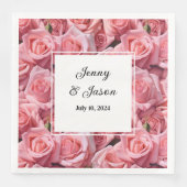 オーダーメイドのウェディングペーパーナプキン (正面)