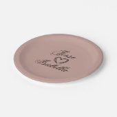 オーダーメイドのウェディングレッド ペーパープレート (アングル)