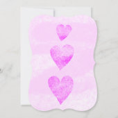 オーダーメイドのウェディング招待状　トラディショナルハート 招待状 (裏面)