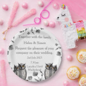 オーダーメイドのウェディング ペーパープレート (パーティー)