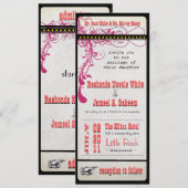 オーダーメイドのウェディング 招待状 (正面/裏面)