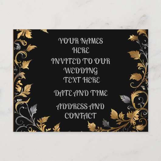 オーダーメイドのウェディング 案内ポストカード (正面)