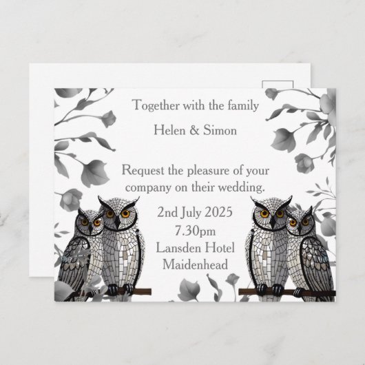 オーダーメイドのウェディング 案内ポストカード (正面/裏面)