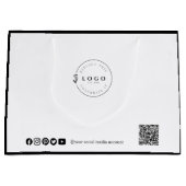 オーダーメイドのエレガンス 洗練されたビジネス ラージペーパーバッグ (正面)