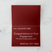 オーダーメイドのエンゲージメントカード カード (内部)