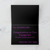 オーダーメイドのエンゲージメントカード カード (内部)