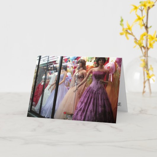 オーダーメイドのエンゲージメントカード カード (黄色い花)