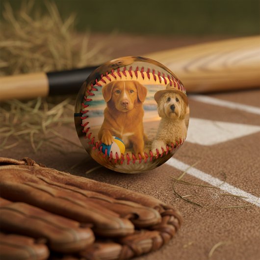 オーダーメイドのオリジナル4枚の写真入り 野球ボール