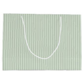 オーダーメイドのオリーブの花輪　イニシャル入り ラージペーパーバッグ (裏面)