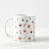 オーダーメイドのカスタムマグカップ、マグ作りの名前のマグカップ、 コーヒーマグカップ (左)