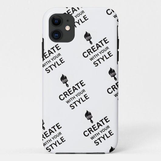 オーダーメイドのカスタム企業ロゴ iPhoneケース Case-Mate iPhoneケース (裏面)