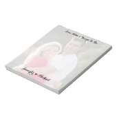 オーダーメイドのカップル写真付きラブノート&ToDoリスト付箋 ノートパッド (回転)