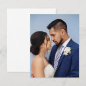 オーダーメイドのカップル結婚式の写真 エンクロージャーカード (正面/裏面)