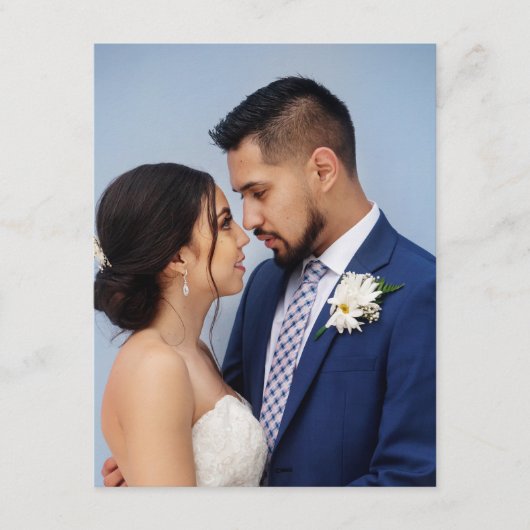オーダーメイドのカップル結婚式の写真 エンクロージャーカード (正面)
