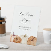 オーダーメイドのカボチャの看板 台座サイン (インサイチュ)