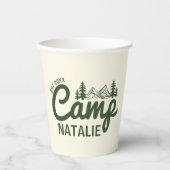 オーダーメイドのキャンプ・バチェロレッテパーティー 紙コップ (正面)
