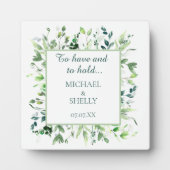 オーダーメイドのギフト！結婚式の卓上イーゼル フォトプラーク (正面)