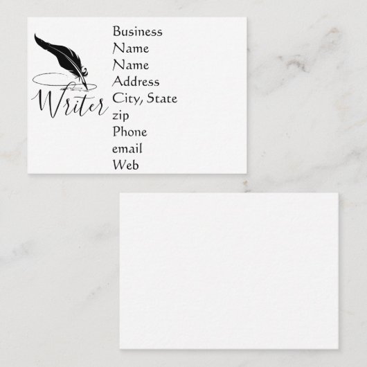 オーダーメイドのクイックペン 名刺 (正面/裏面)