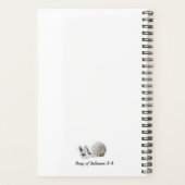 オーダーメイドのクリスチャン信仰のブライズメイドギフト プランナー手帳 (裏面)