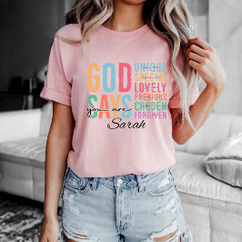 オーダーメイドのクリスチャン | 聖書の言葉Tシャツ Tシャツ