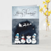 オーダーメイドのクリスマスカード - 会いたい カード (黄色い花)