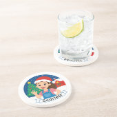 オーダーメイドのクリスマスガール ホリデージョイ コースター (側面)