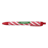 オーダーメイドのクリスマスキャンディケイン 黒ボールペン (ボトム)
