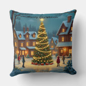 オーダーメイドのクリスマススケーター クッション (裏面)