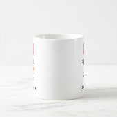 オーダーメイドのクリスマススノーマンと名前入り コーヒーマグカップ (中央)