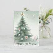 オーダーメイドのクリスマスツリー - クリスマスカード (スタンド正面)