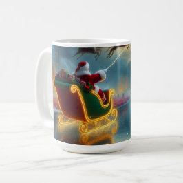 オーダーメイドのクリスマスパーソナルデザイン コーヒーマグカップ