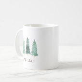 オーダーメイドのクリスマスマグカップにあなたの名前を入れよう コーヒーマグカップ (正面左)