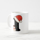 オーダーメイドのクリスマスレターIマグ コーヒーマグカップ (正面左)