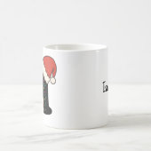 オーダーメイドのクリスマスレターIマグ コーヒーマグカップ (中央)