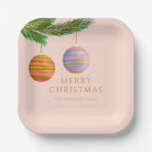 オーダーメイドのクリスマス オブジェ ペーパープレート (正面)