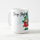 オーダーメイドのクリスマス・ノーム コーヒーマグカップ (正面左)