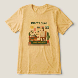 オーダーメイドのグリーンと創造的なワークスペースのデザイン トライブレンドTシャツ