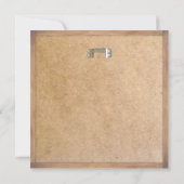 オーダーメイドのグレー文字盤看板 招待状 (裏面)