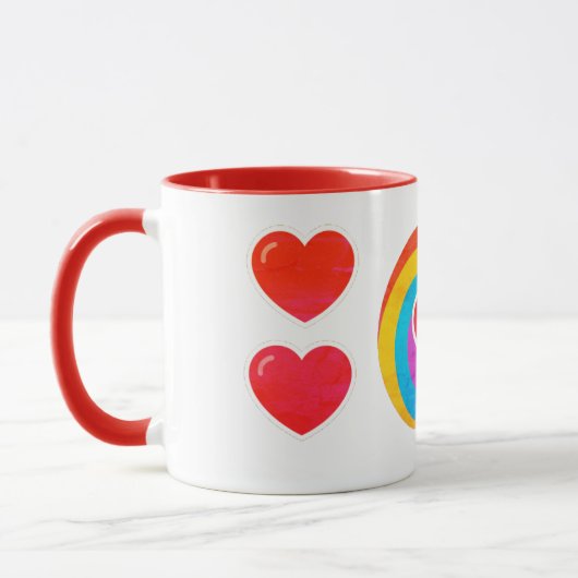 オーダーメイドのコーヒーマグカップ マグカップ (左)