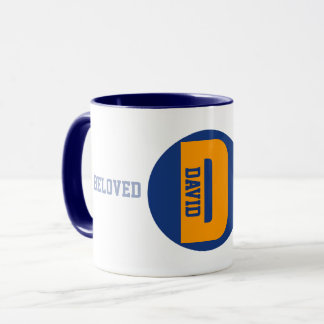 オーダーメイドのコーヒーマグ デイビッド 名前入りマグ マグカップ