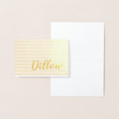 オーダーメイドのゴールド箔デザイン 箔カード (ディスプレー)