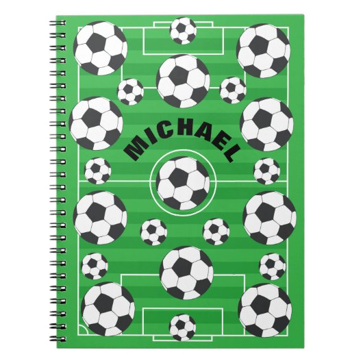 オーダーメイドのサッカー場 ノートブック (正面)