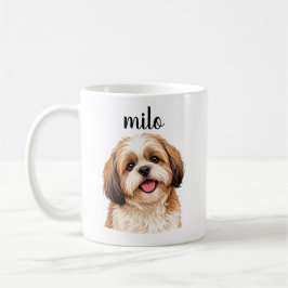 オーダーメイドのシベリアン・シッツー「ミロ」犬マグカップ コーヒーマグカップ