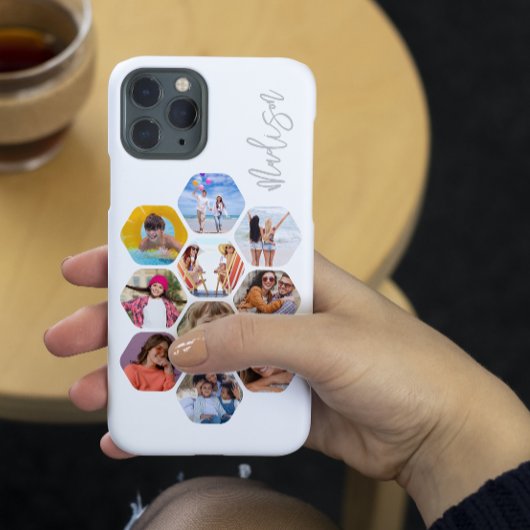 オーダーメイドのシンプルなモダンなマルチフォトコラージュ Case-Mate iPhoneケース
