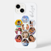 オーダーメイドのシンプルなモダンなマルチフォトコラージュ Case-Mate iPhoneケース (裏面)