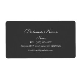 オーダーメイドのシンプルな名刺 ラベル