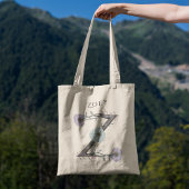 オーダーメイドのジニア フラワーレターZ – パーソナライズされたギフト トートバッグ